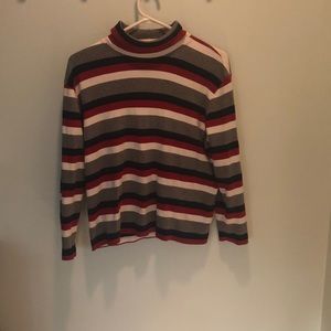 Striped turtleneck
